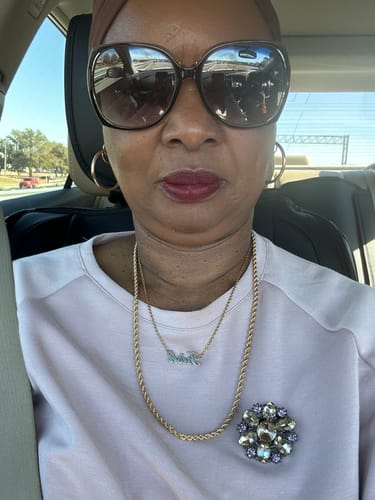 Customer photo review of Personalized Name Necklace