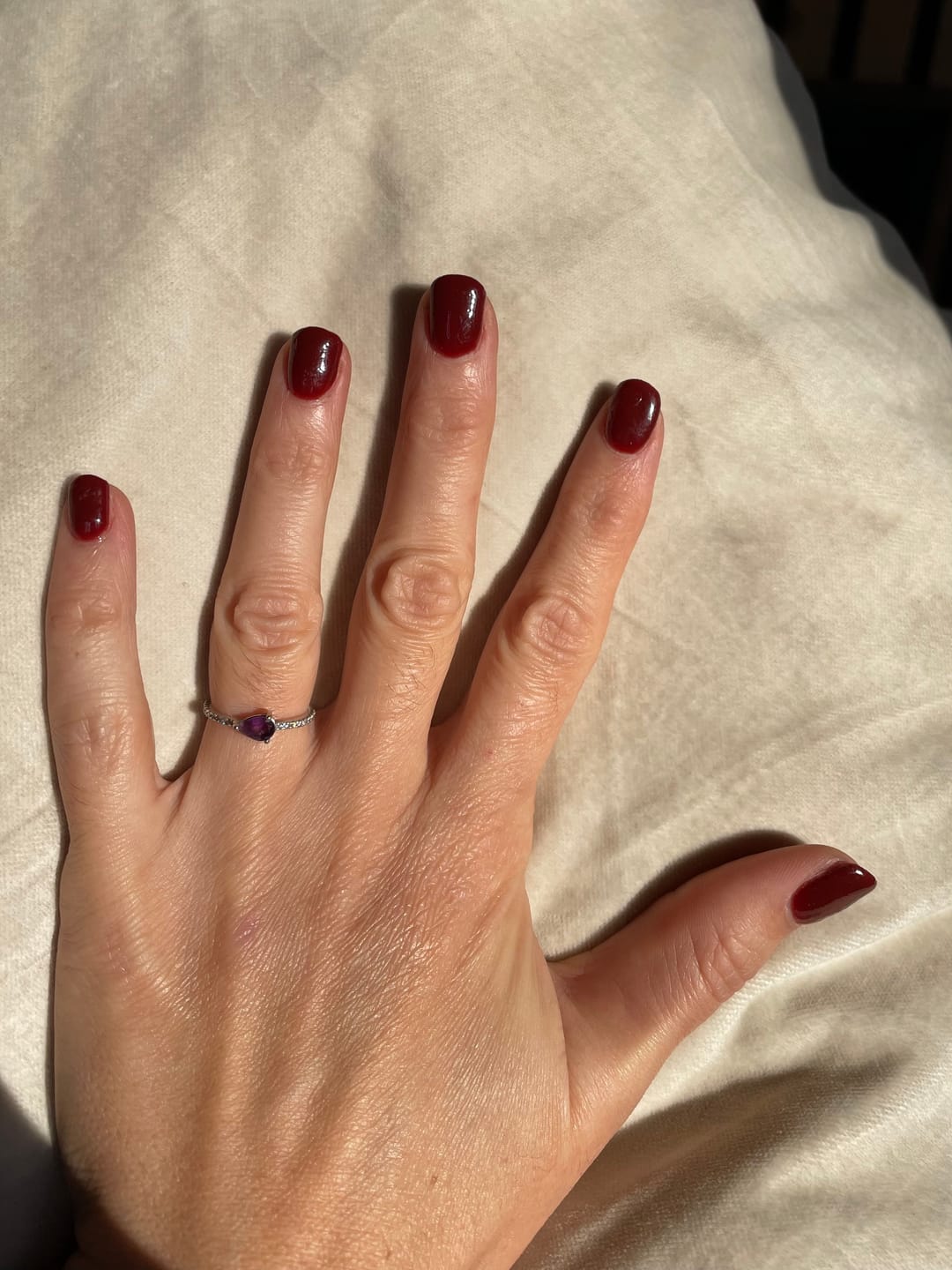 Customer photo review of Rogue Red Dipping Powder