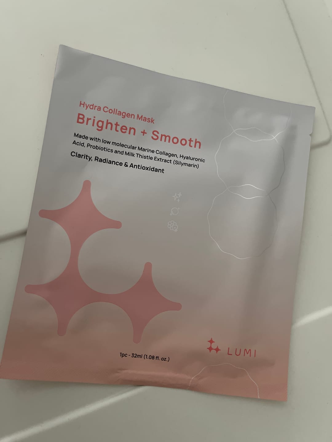Customer photo review of Hydra Collagen Mask Brighten + Smooth