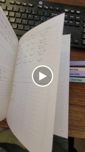 Customer video review of Fast Brain Daily Productivity Planners - Quarterly Set