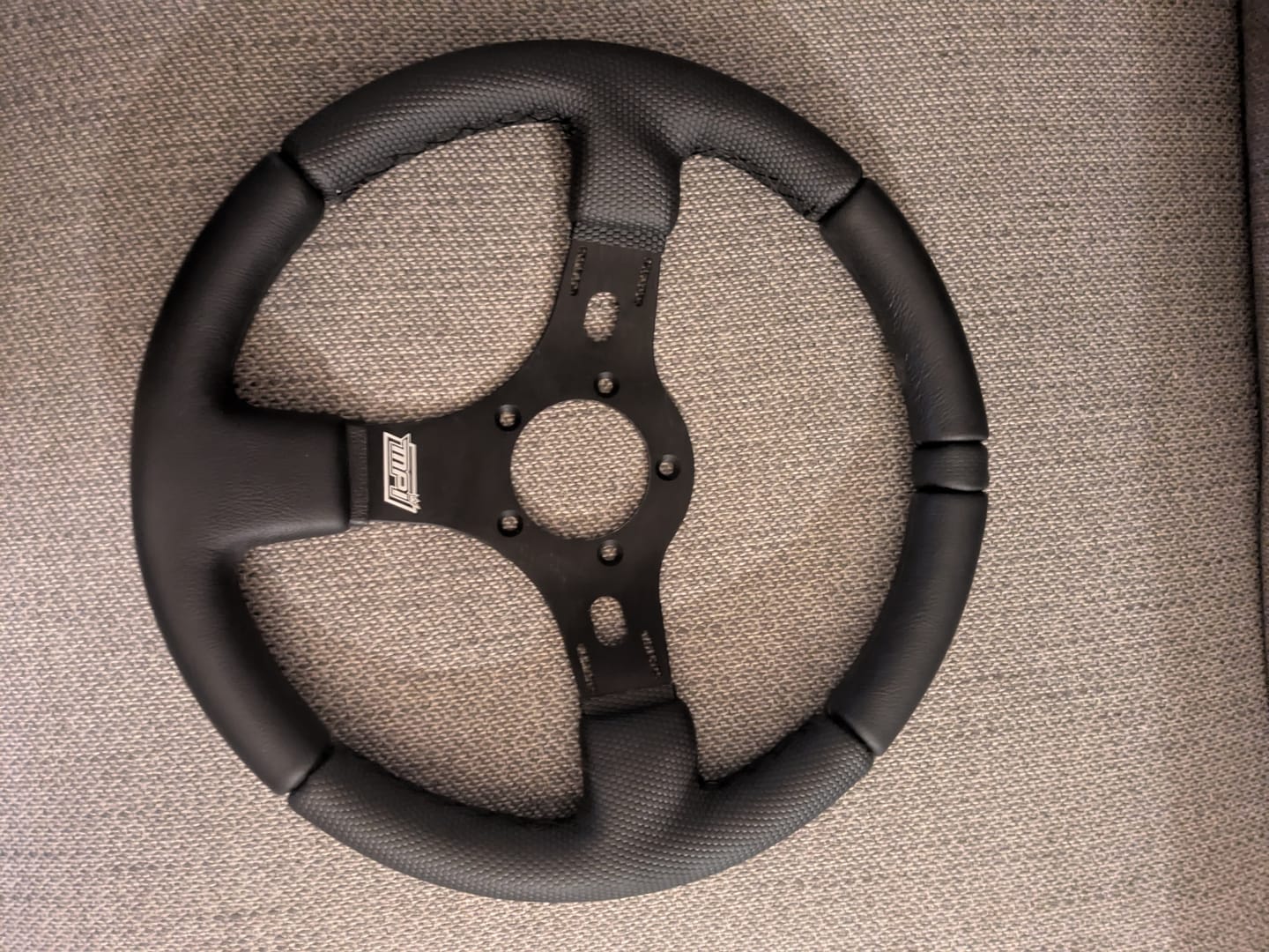 Customer photo review of Motion Raceworks MPI Race Steering Wheel All Black MPI-DRG-R513-BLK-MRW