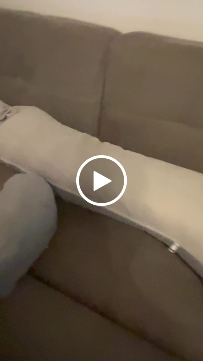 Customer video review of Long U Shape Pillow