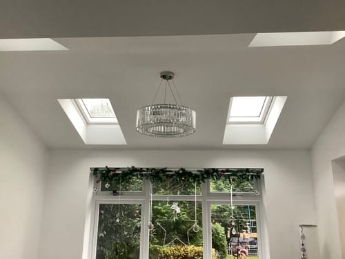 Customer photo review of Glam Modern Round Crystal Chandelier