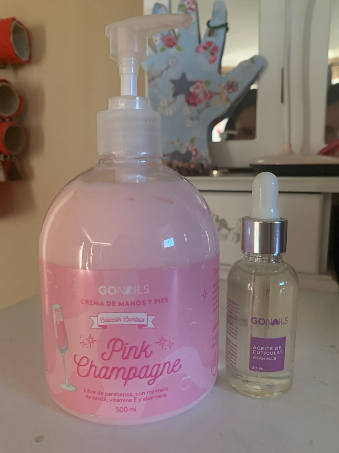 Customer photo review of Crema de Manos y Pies - Pink Champane