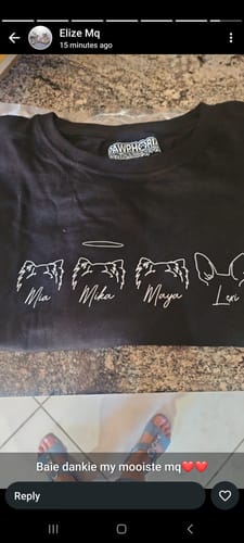 Customer photo review of Pet Ears - TEE