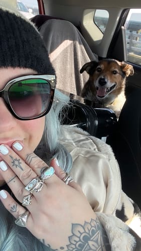 Customer photo review of Starry Sky Ring Silver