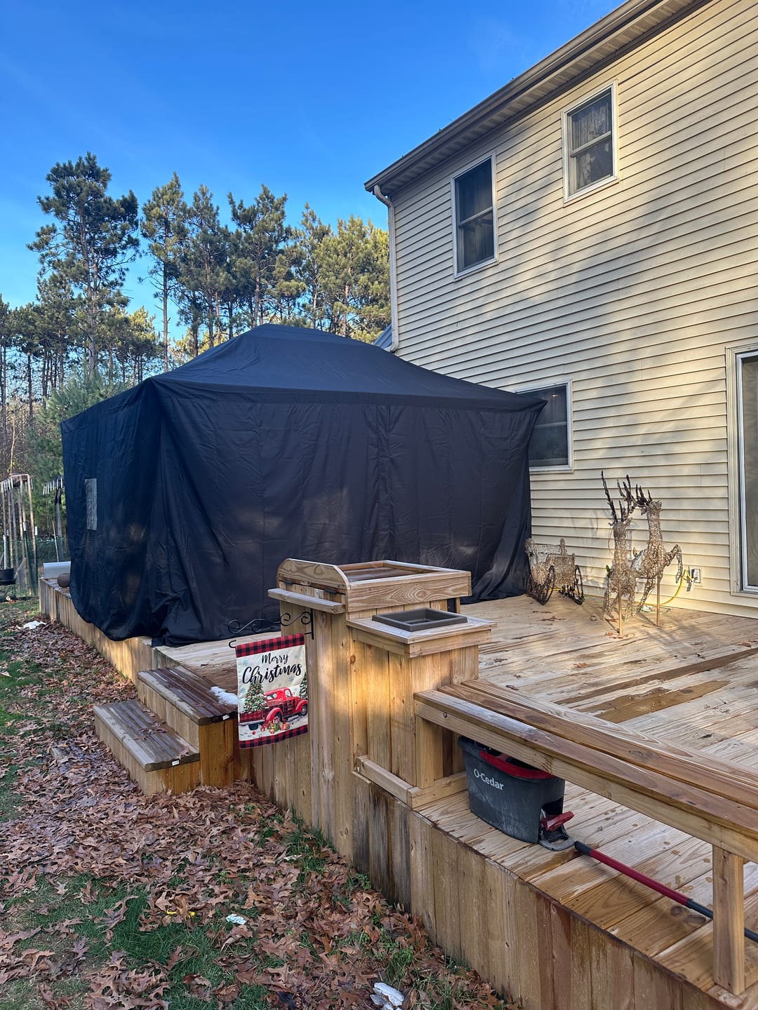 Customer photo review of Shade N' Shelters 12' x 14' Granite Peak Hardtop Gazebo Cover