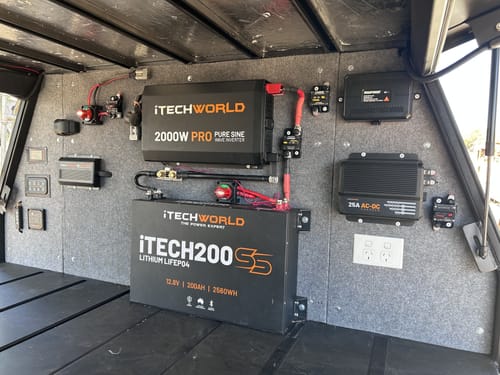 Customer photo review of iTECH200SS (New 2025 Model) 200Ah 12v Super Slim Deep Cycle Lithium Battery with Bluetooth