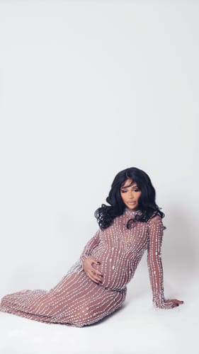 Customer photo review of Crystal Maxi Dress