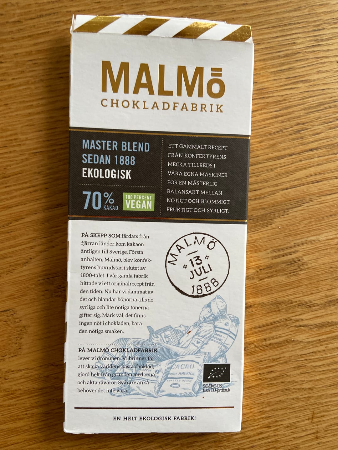 Customer photo review of Master Blend 70% - chokladkaka