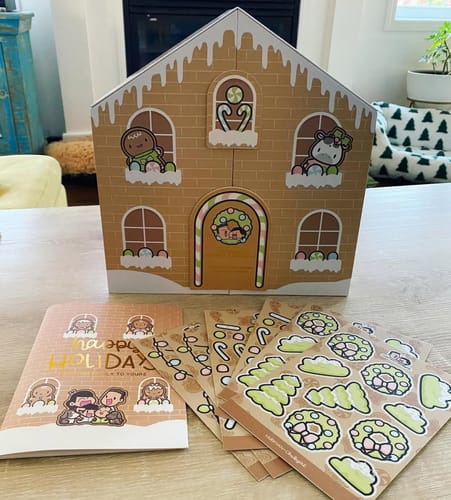 Customer photo review of Gingerbread Holiday Advent Calendar