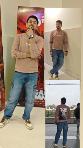 Customer photo review of LOUIS Beige Brown Men's casual sneaker