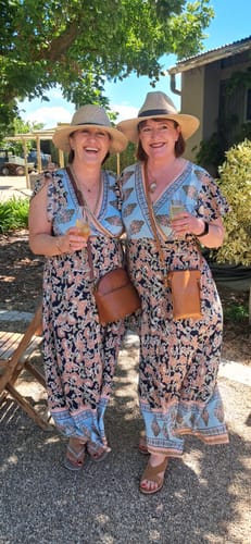 Customer photo review of Moonflower Wrap Dress