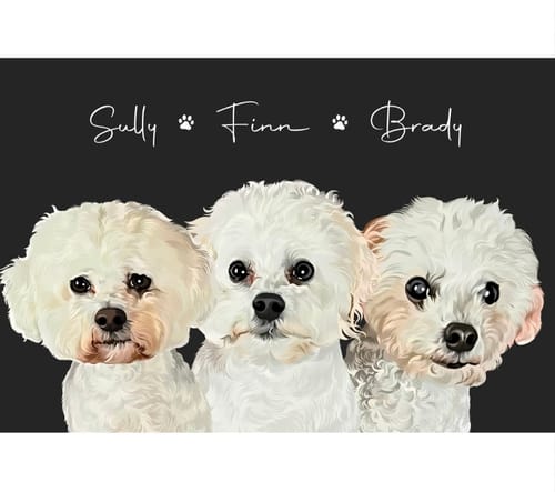Customer photo review of Pet Art Canvas Wrap