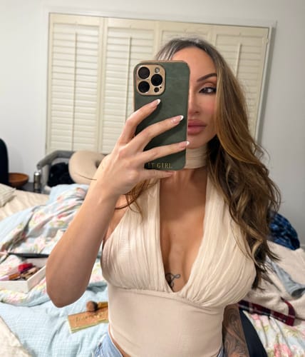 Customer photo review of Belinda Halter Top - Ivory