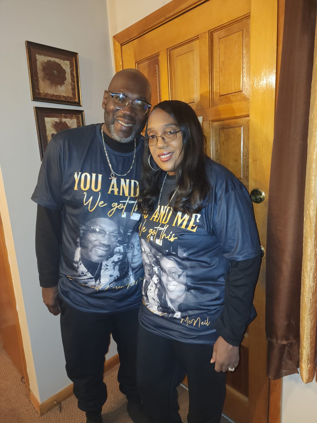 Customer photo review of You & Me We Got This Vintage 90s - Personalized Photo T-Shirt