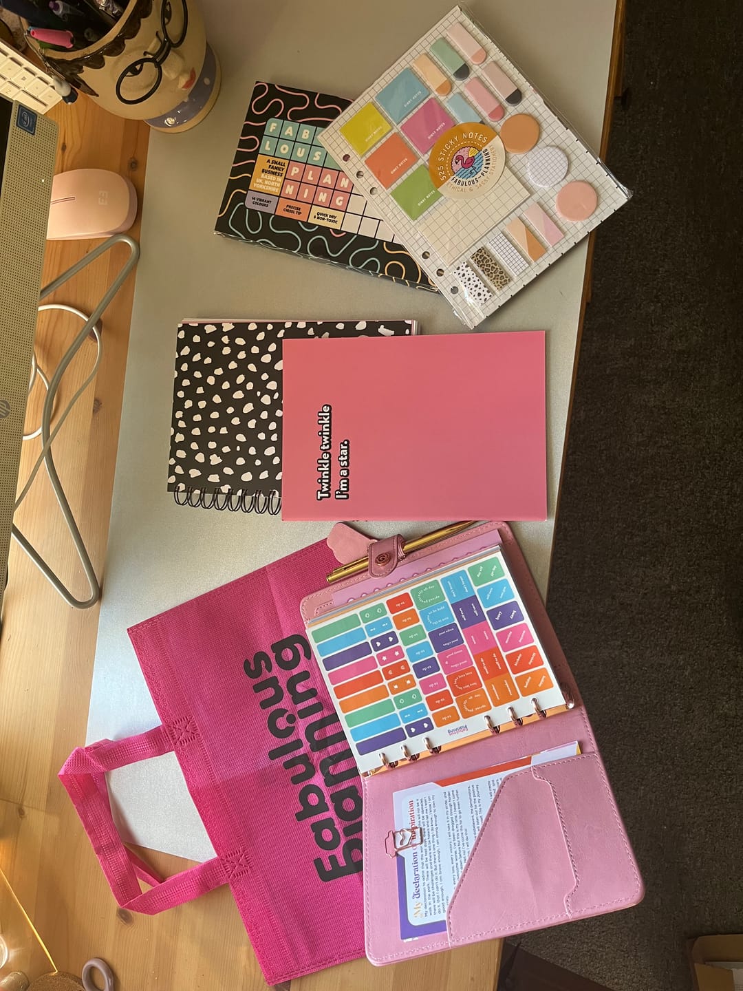 Customer photo review of Undated Weekly Planner - A6 Organiser Insert