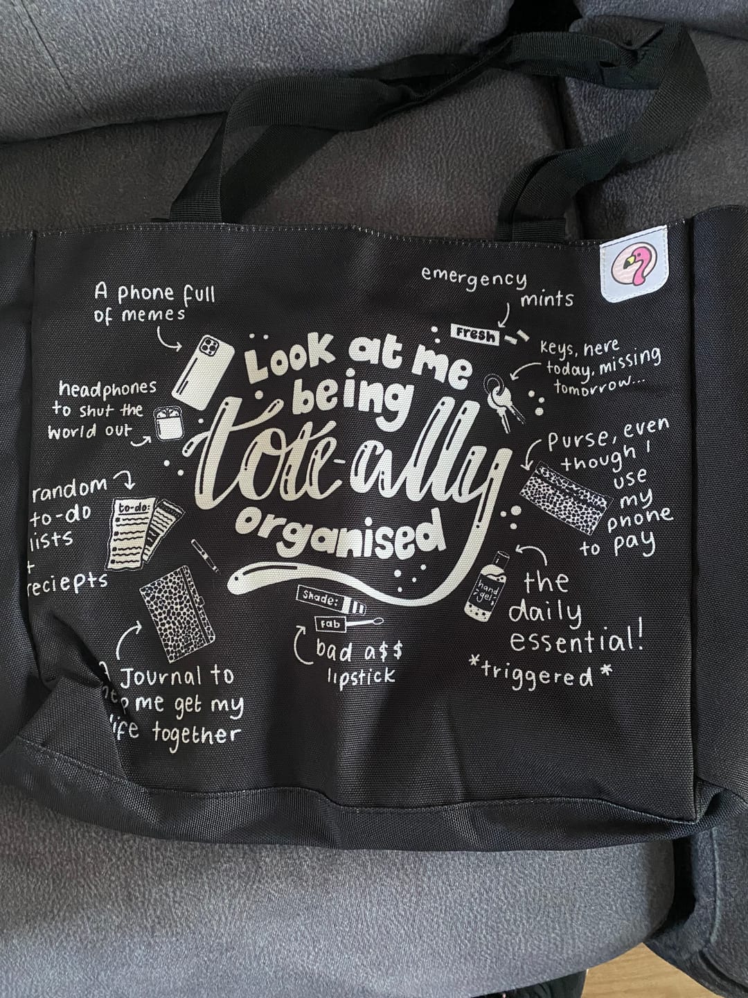 Customer photo review of Tote-ally Organised Tote Bag