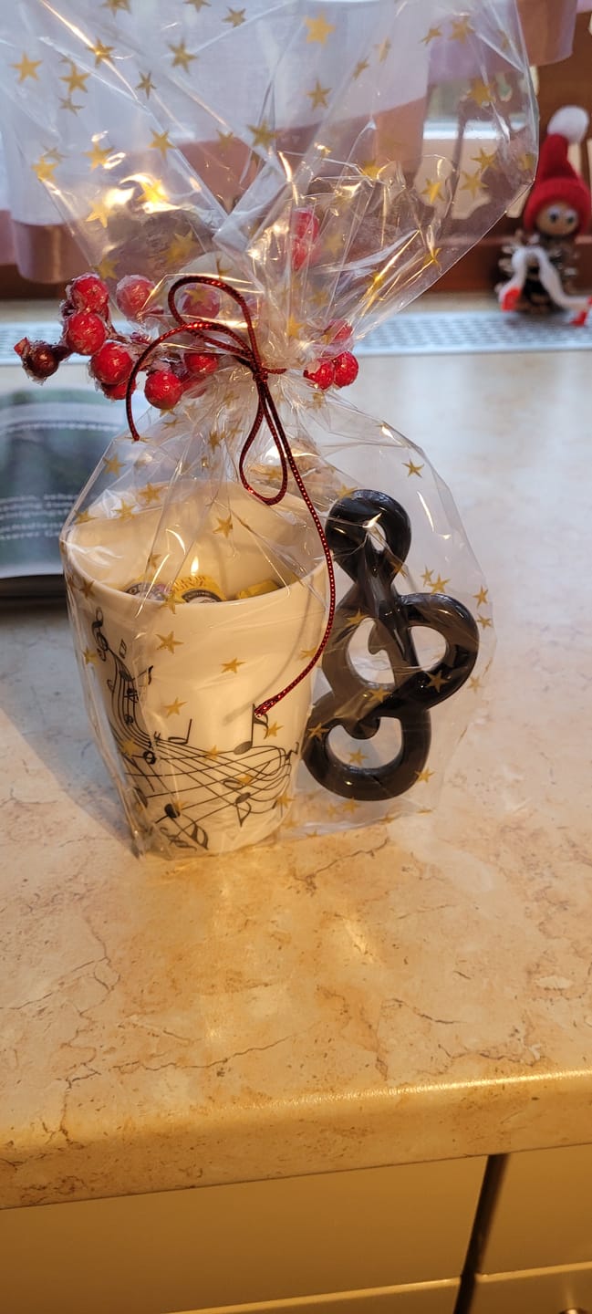 Customer photo review of Originelle Tasse – Violinschlüssel