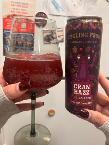 Customer photo review of Cran Razz THC Seltzer, 6pk