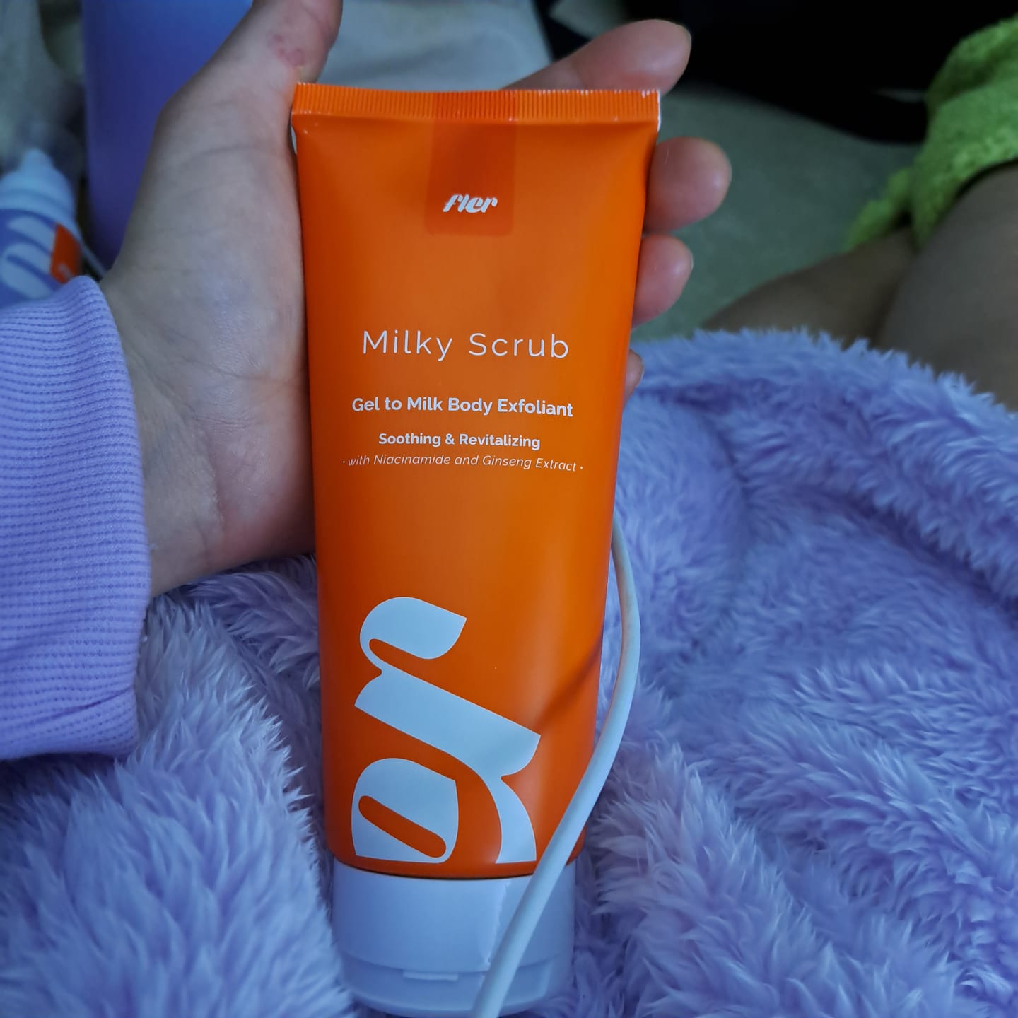 Customer photo review of Milky Scrub