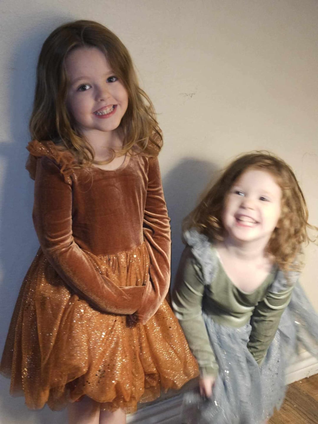 Customer photo review of Velour Ballerina Dress - Sage (FINAL SALE)