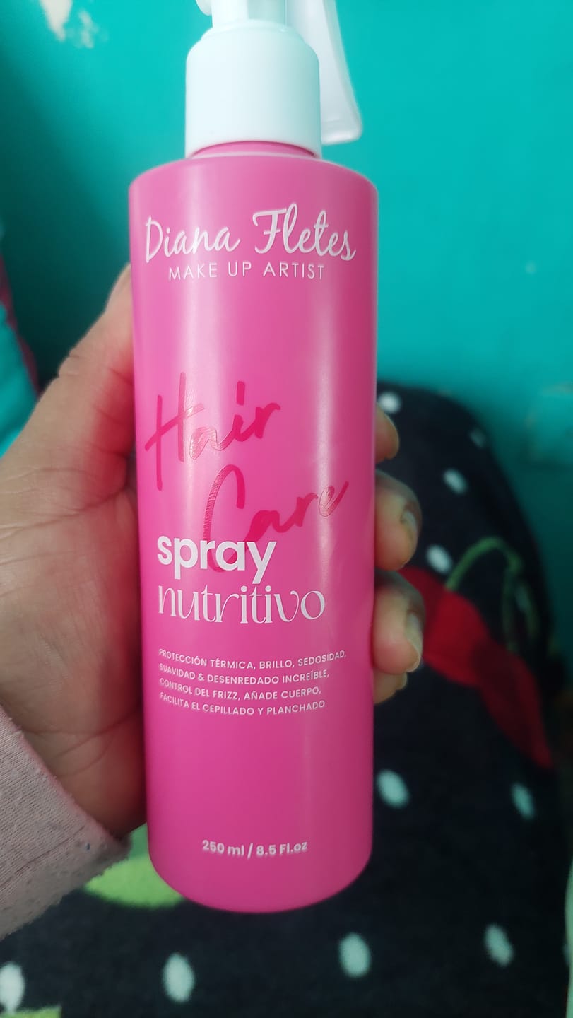 Customer photo review of Spray Nutritivo Con Protector De Calor Diana Fletes