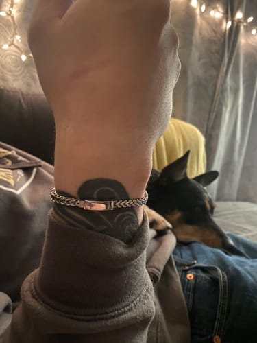 Customer photo review of 4mm Franco Link Bracelet