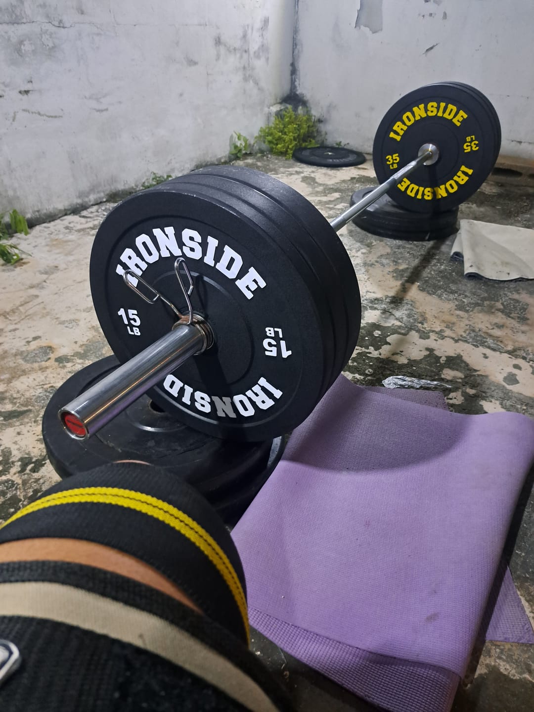 Customer photo review of Discos Olímpicos Pro Bumper IRONSIDE (LB)
