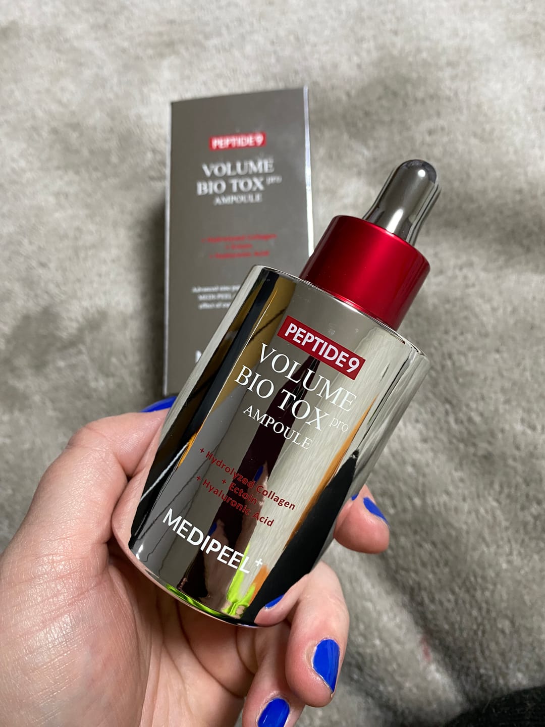 Customer photo review of Peptīdu ampula ar volufilīnu krunciņu novēršanai Medi-Peel Peptide 9 Volume Bio Tox Ampoule Pro