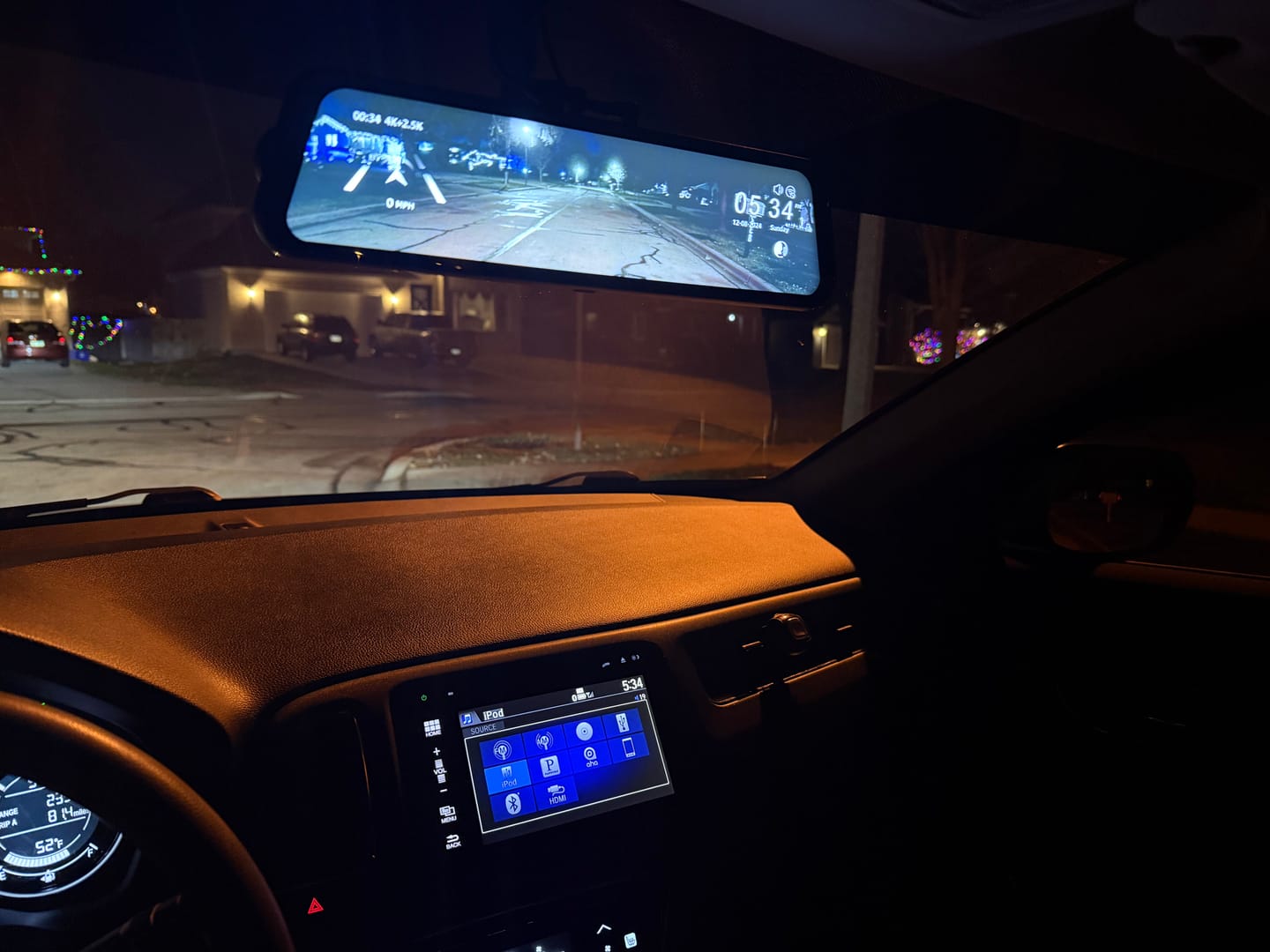 Customer photo review of WOLFBOX G900Pro 12MP WiFi Touch Screen Rear View Mirror Dash Cam Smart Mirror with Exclusive 30-Month Warranty