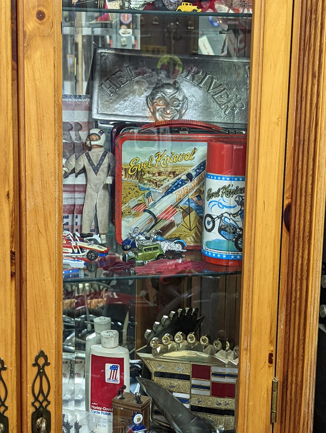 Customer photo review of Evel Knievel Deluxe Silver High Jumper Stunt Cycle
