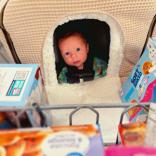 Customer photo review of Winter Waffle Cover - Wheat