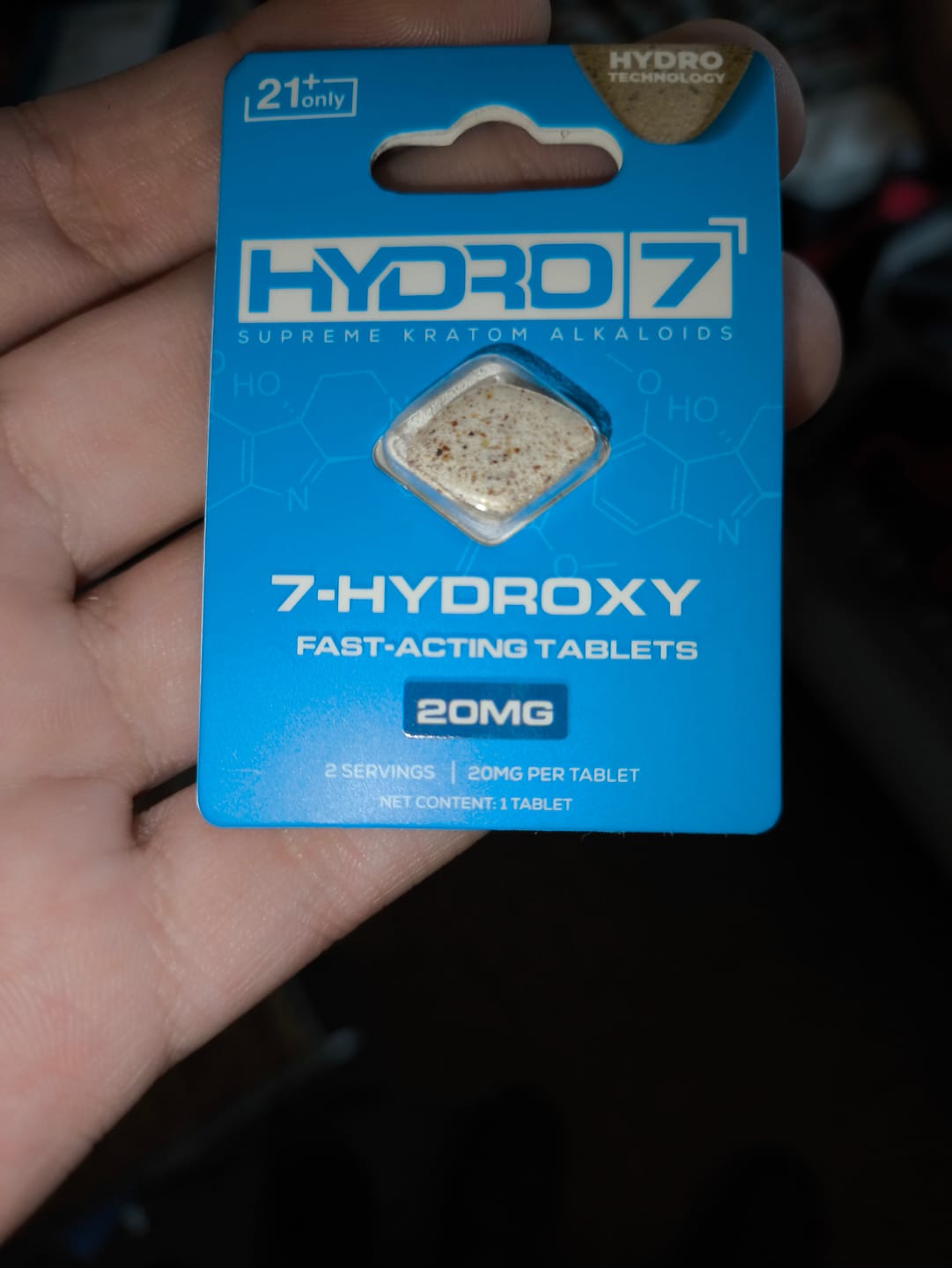 Customer photo review of 7-Hydroxy Tablets - 20MG