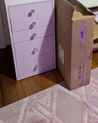 Customer photo review of 4 Drawer “Diamond” Pink