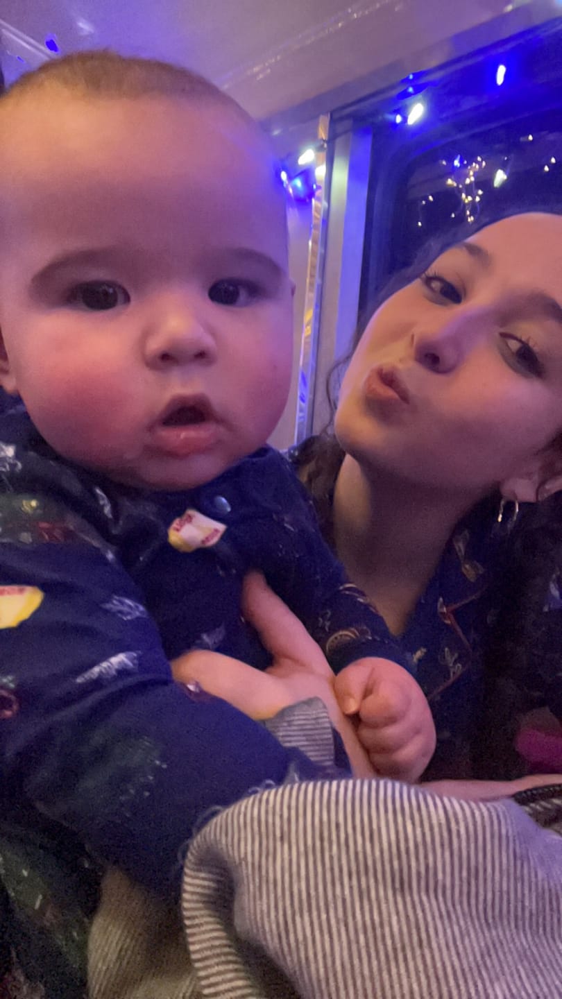 Customer photo review of The Polar Express Bamboo Women's Pajama Set