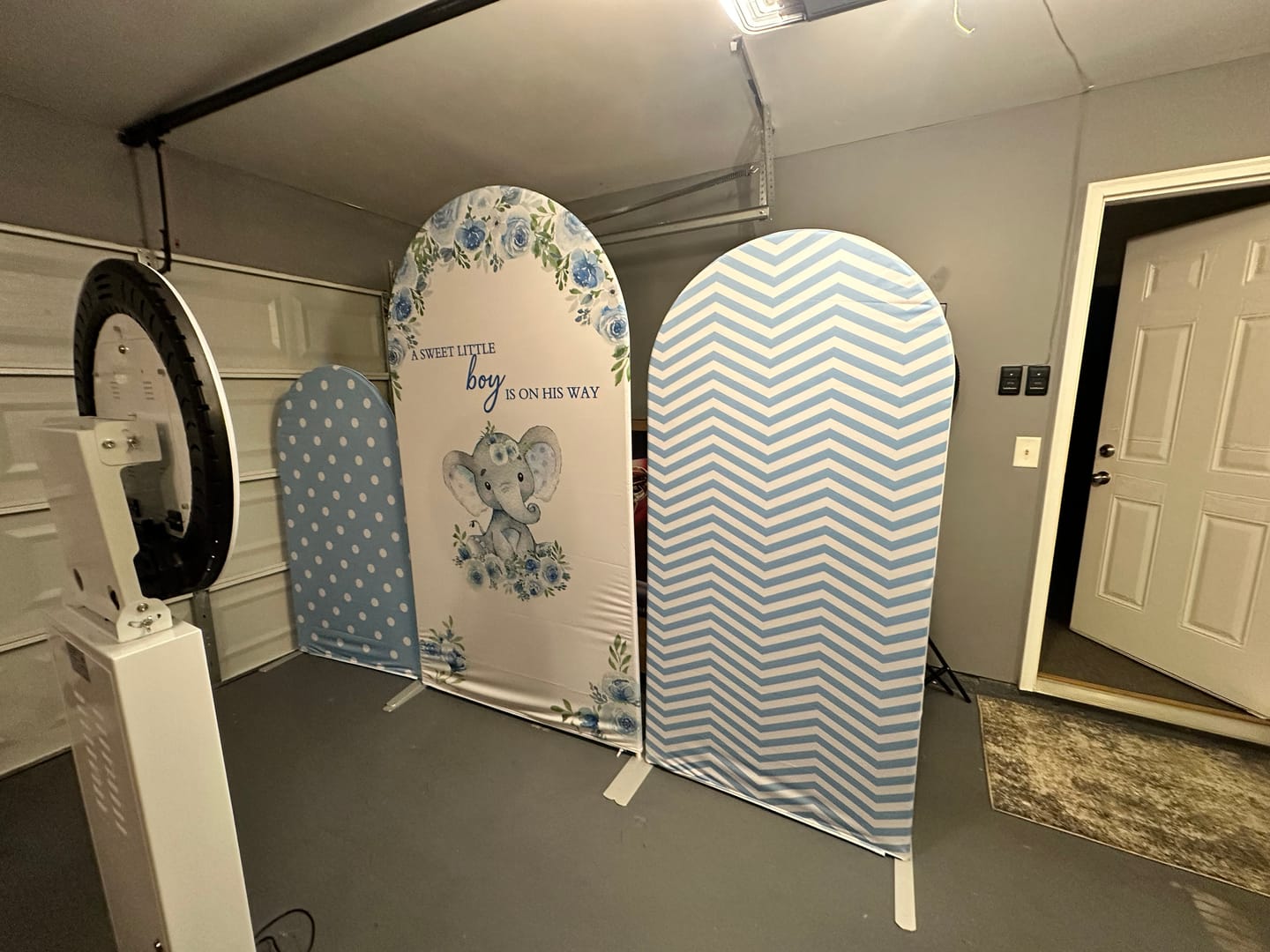 Customer photo review of 6ft 6.5ft 7ft 7.2ft Aluminum Alloy tube Round Circle Backdrop Stand For Wedding Birthday Baby Shower
