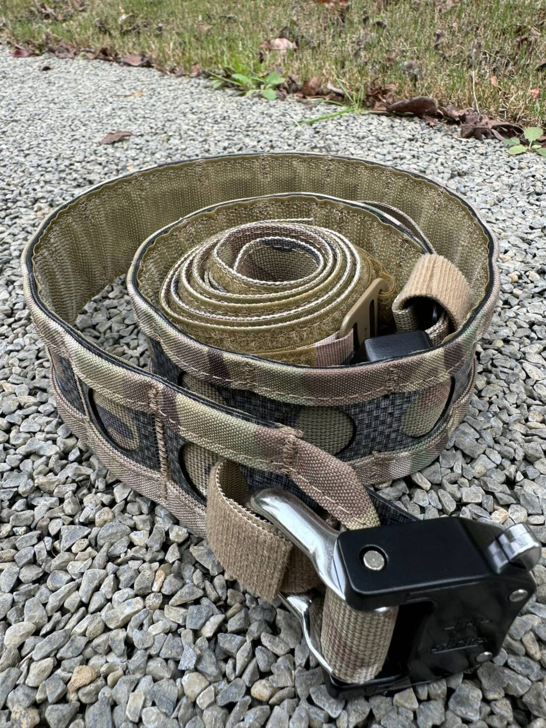 Customer photo review of Bison Lightweight Tactiacl Belt