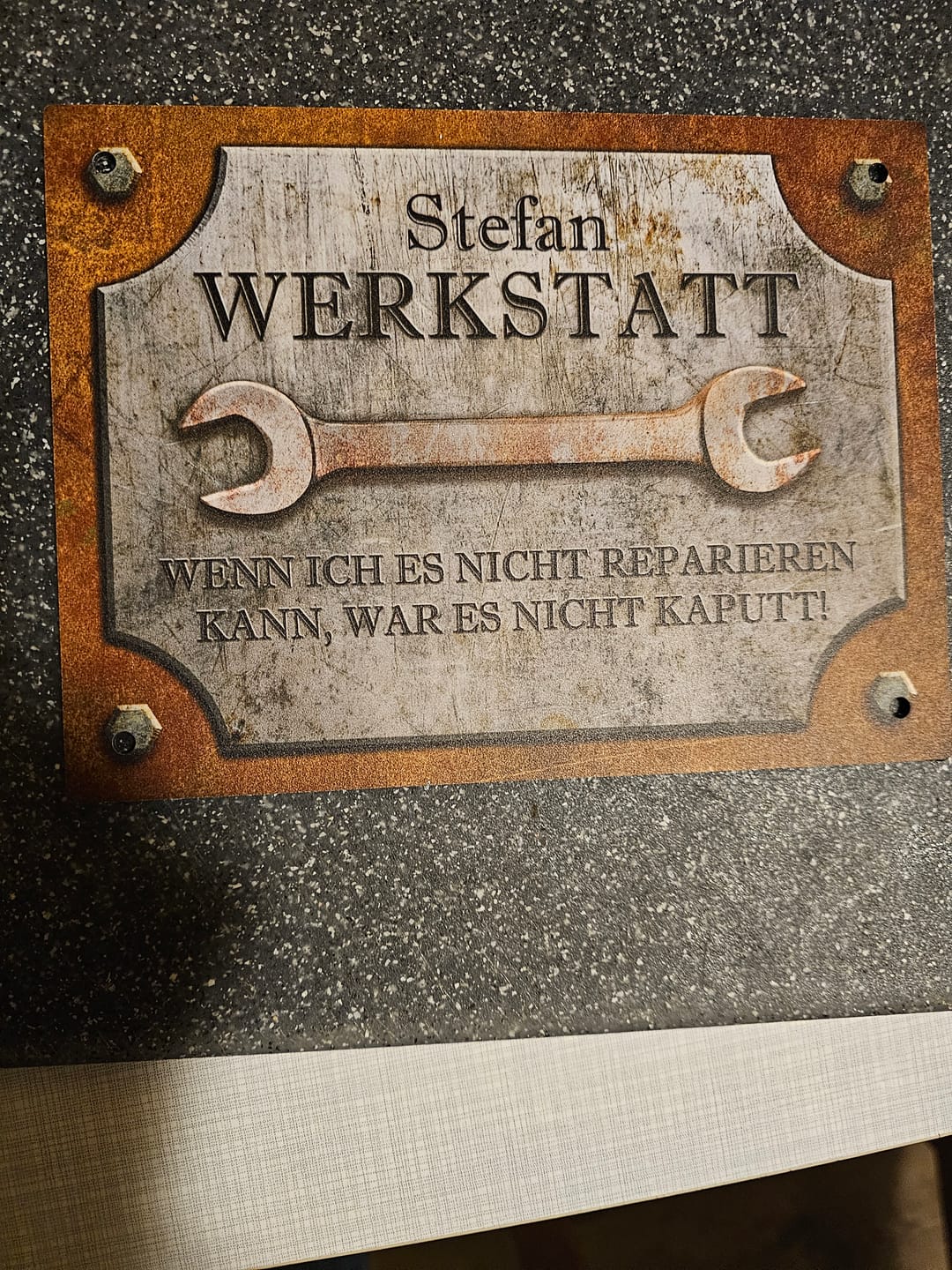 Customer photo review of Für Bastler - Heimwerker-Türschild
