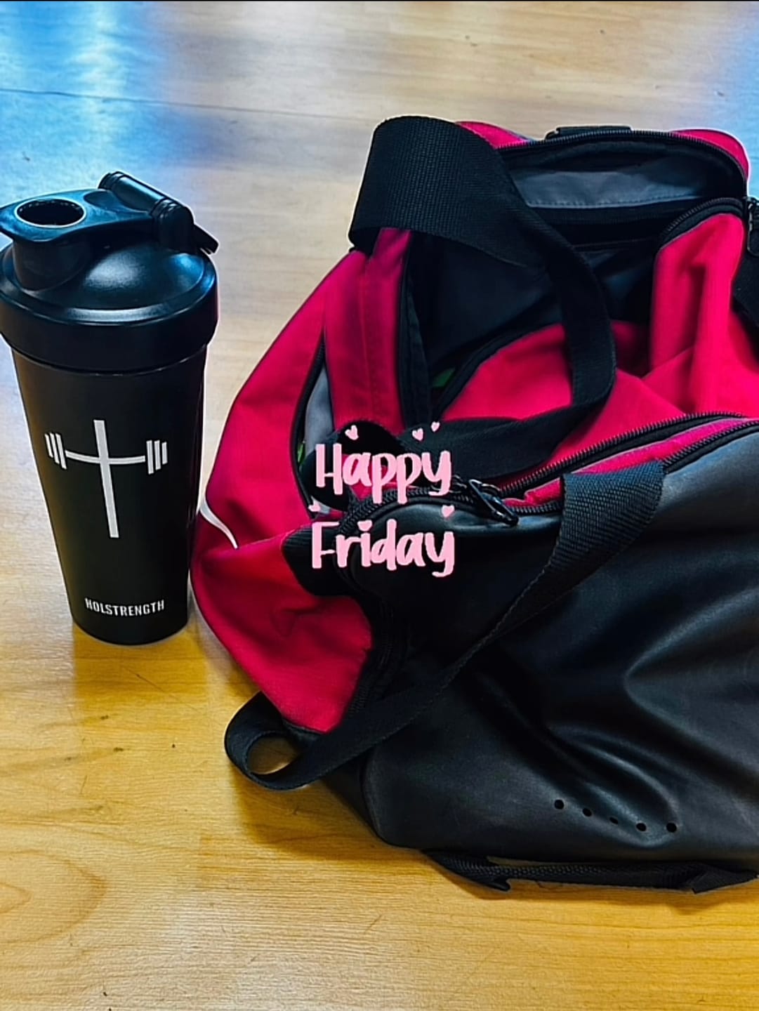 Customer photo review of HolStrength Blender Bottle