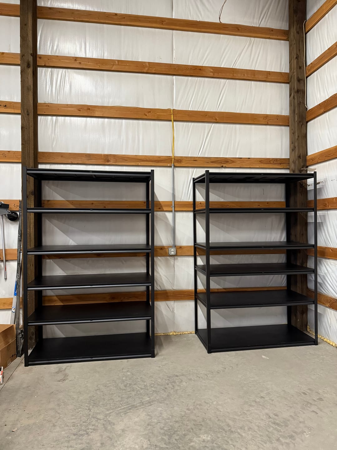 Customer photo review of REIBII 6-Tier 55" W Heavy Duty Industrial Garage Shelving, Adjustable Metal Storage Shelving Units, For Basement&Warehouse