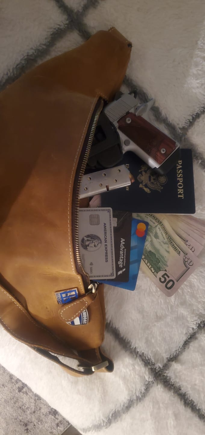 Customer photo review of The Ammo Pouch - Leather Waist Bag