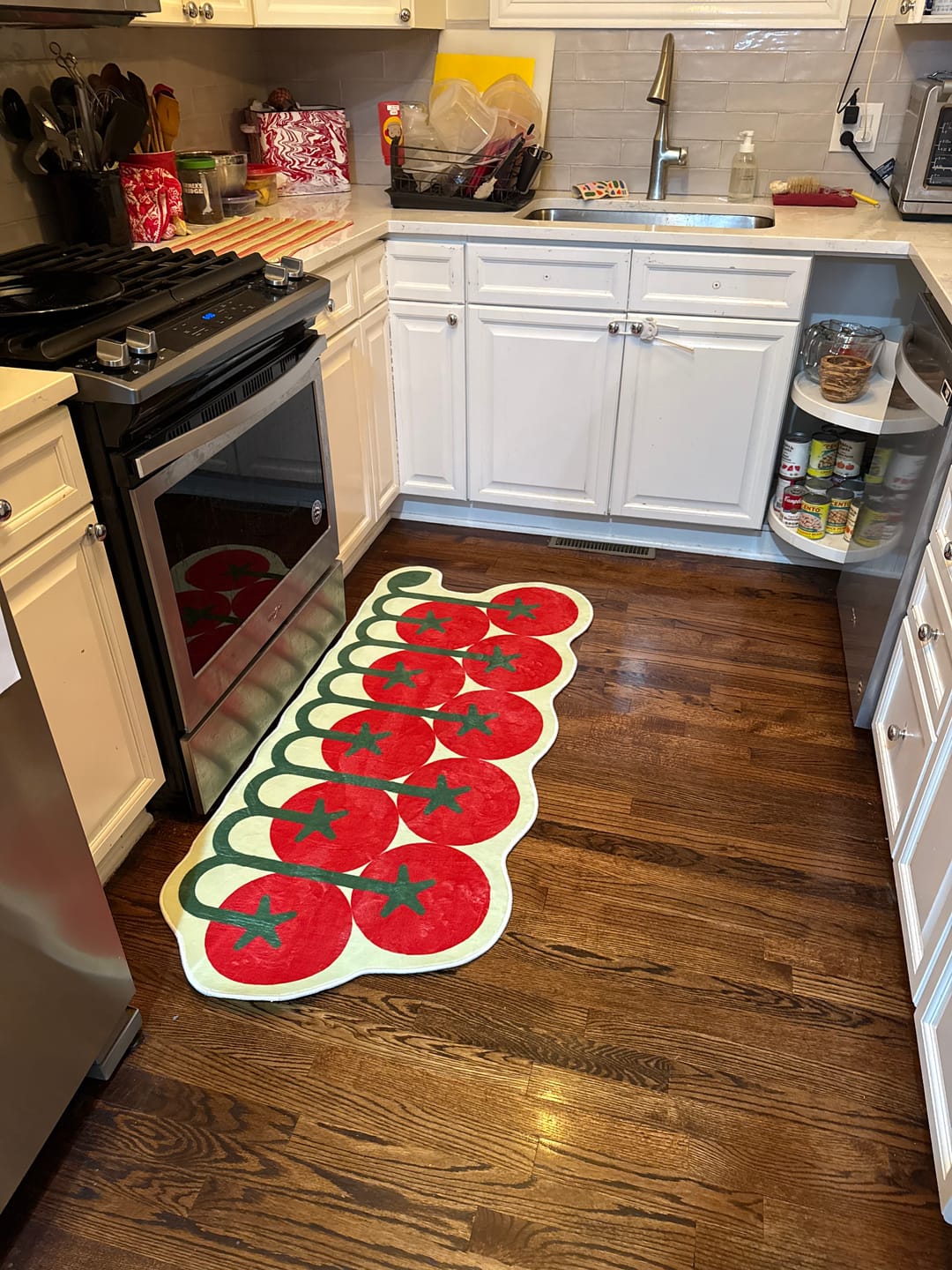 Customer photo review of Irregular Tomato Runner Rug by Johann Banta