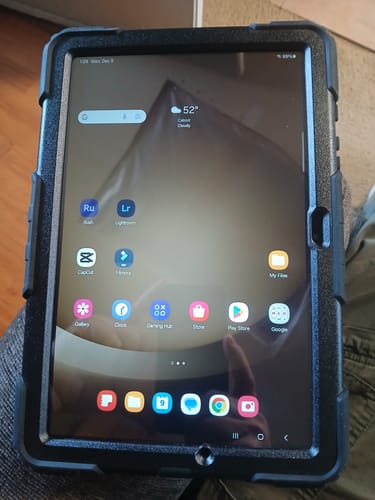 Customer photo review of Raider Series Heavy Duty Kickstand Case - Galaxy Tab  A9+