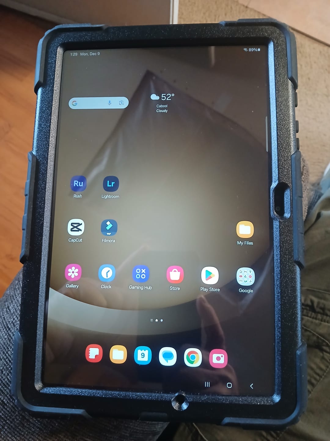 Customer photo review of Raider Series Heavy Duty Kickstand Case - Galaxy Tab  A9+