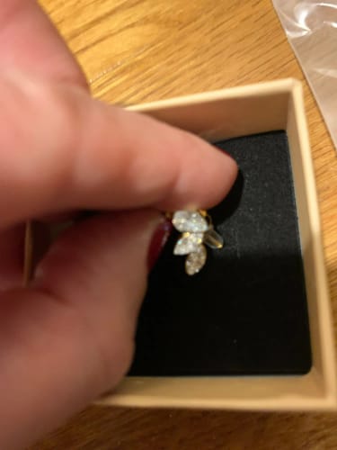 Customer photo review of Marquise-Cut Cubic Zirconia Earrings