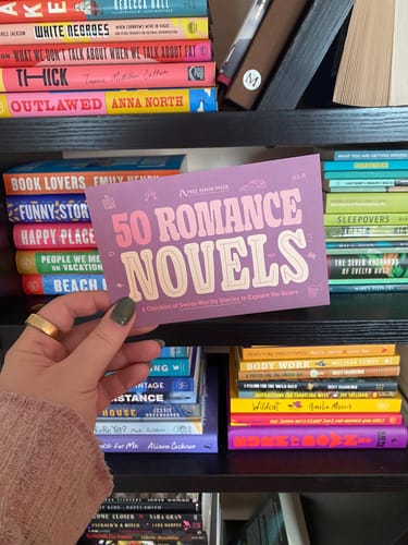 Customer photo review of 50 Romance Novels: A Checklist of Swoon-Worthy Stories to Explore the Genre