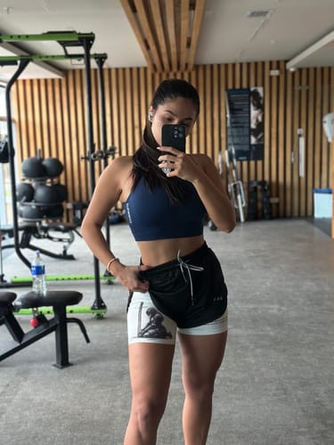 Customer photo review of 'Warrior's Prayer' Women's Performance Shorts