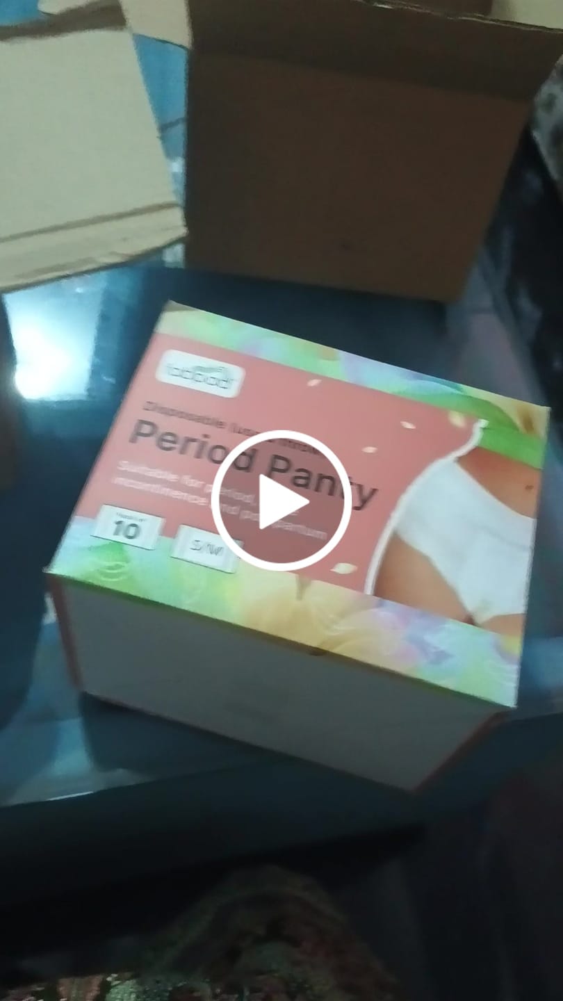 Customer video review of Fabpad Ultra Absorbent Disposable (Use & Throw) Period Panties - Pack of 10