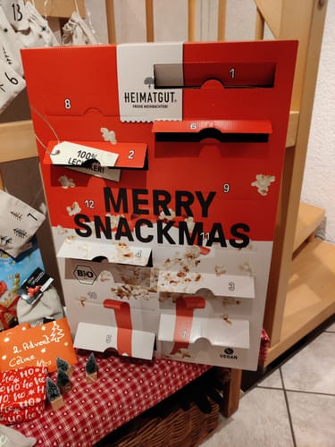 Kundenbewertung mit Foto zu ⏰ VORVERKAUF: Snack-Adventskalender 2024